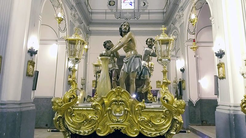 La flagelación del Señor. Popularmente conocida como