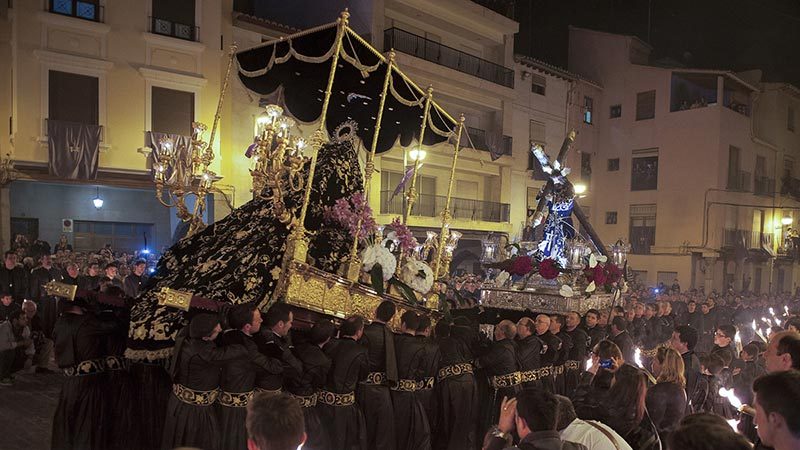 Lunes Santo. Actos de la Cofradía de la Purísima Sangre de Sagunto