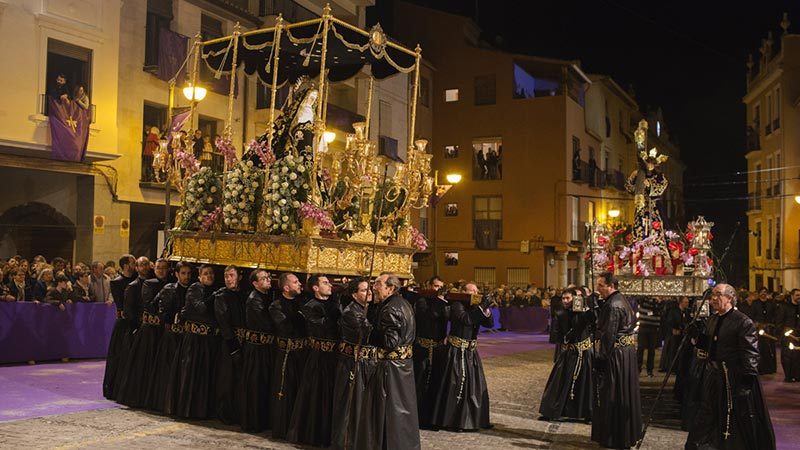 Lunes Santo. Actos de la Cofradía de la Purísima Sangre de Sagunto