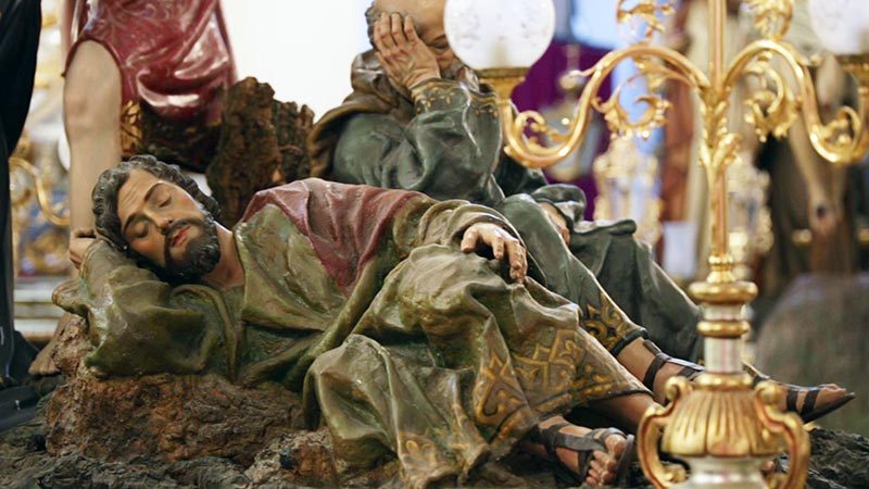 La Oración del Huerto. Fue tallada en el año 1949 por el escultor D.Vicente Pallardó Latorre